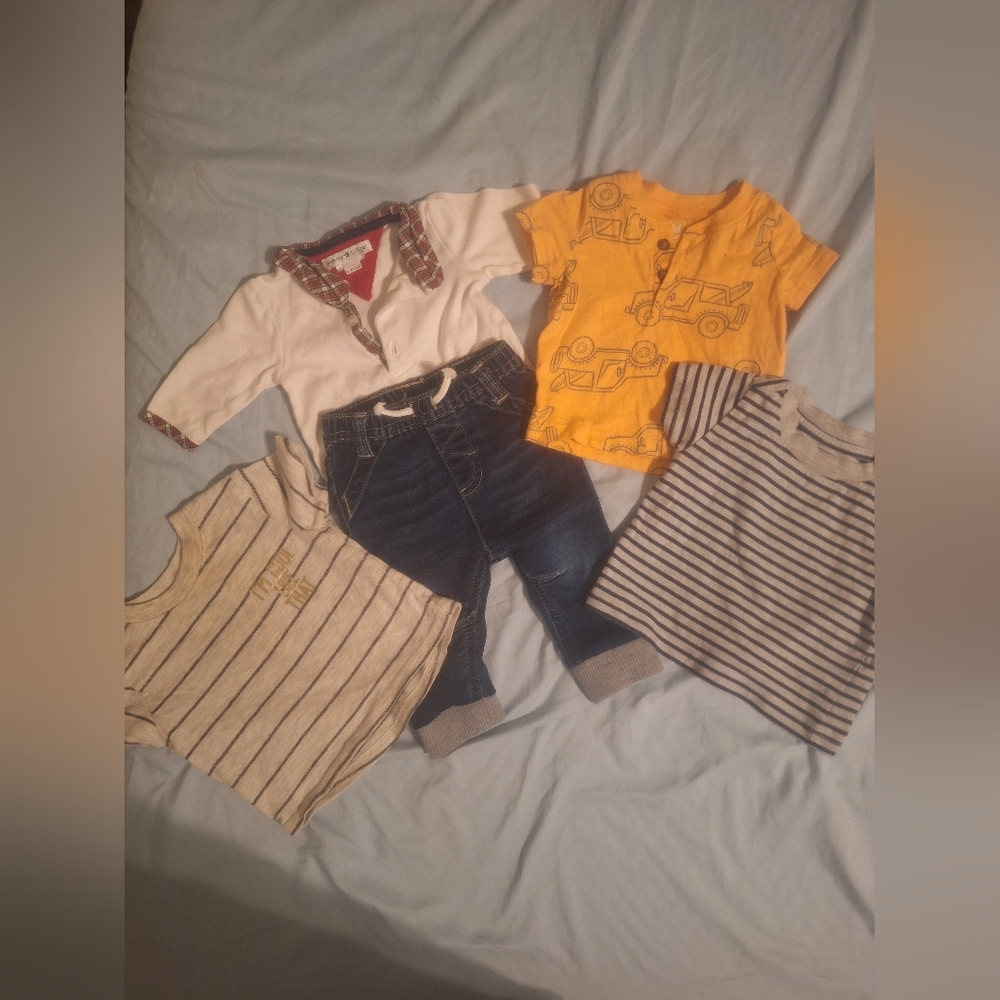 Kids Yellow Construction Tee